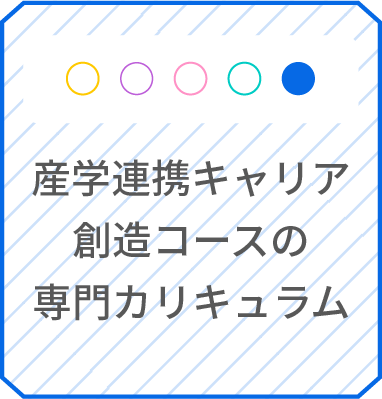 産学連携キャリア創造コースの専門カリキュラム