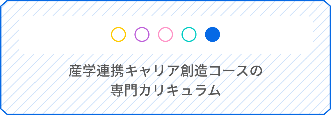 産学連携キャリア創造コースの専門カリキュラム