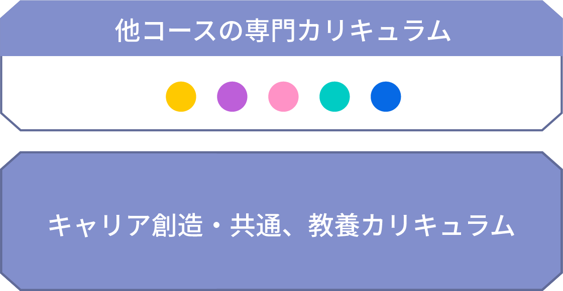 他コースの専門カリキュラム|キャリア創造・共通、教養カリキュラム