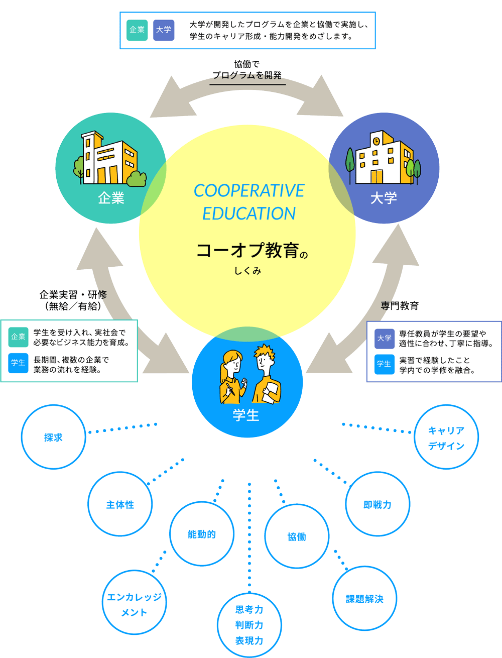 コーオプ教育の仕組み